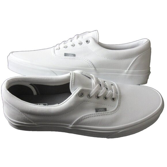 Vans Women's Era Mix True White Classic Canvas Skate Boat shoes Sizes NIB - Picture 2 of 5